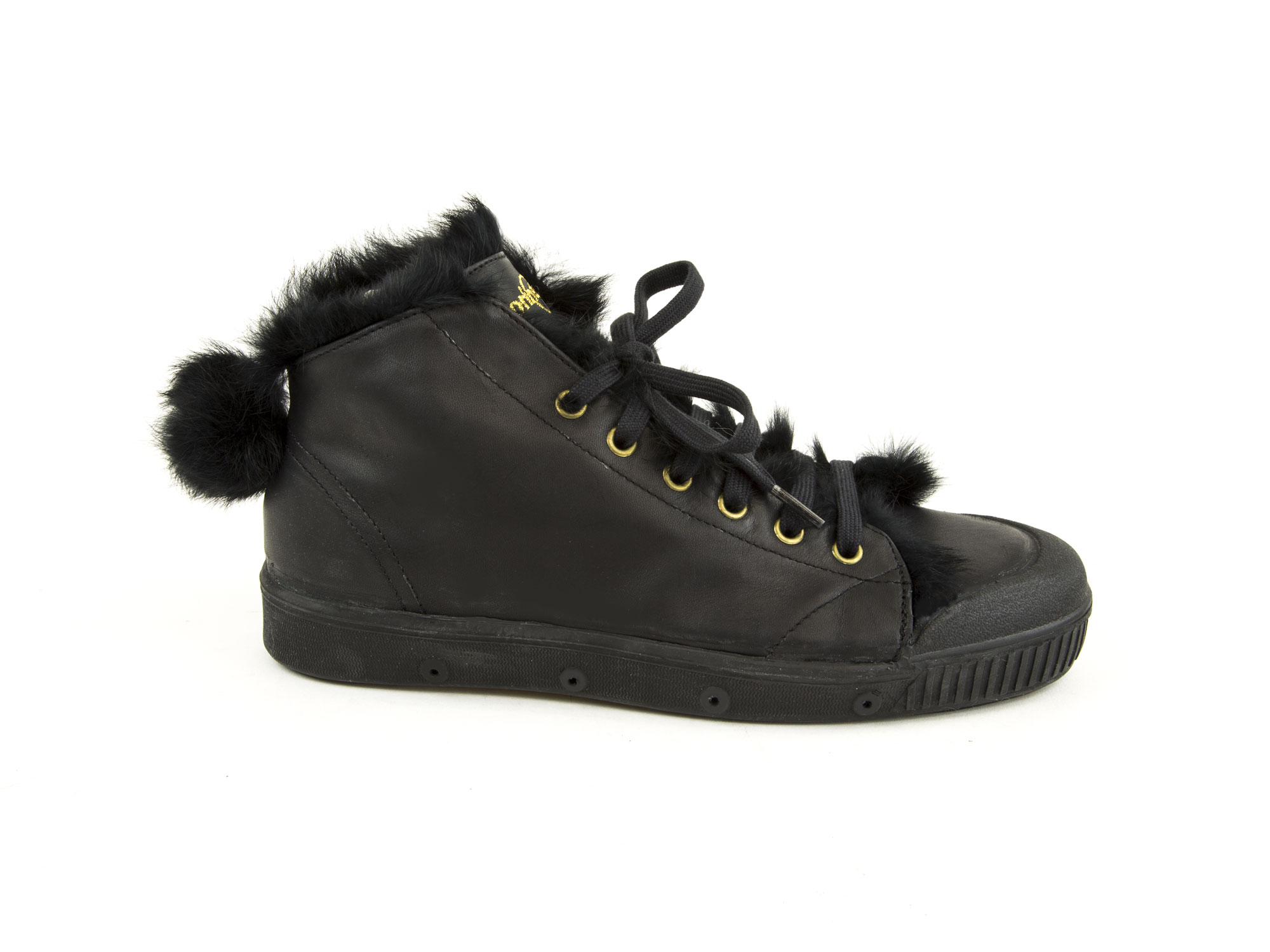 SPRING COURT Women s Leather and Fur B2 Rabbit Sneakers